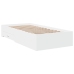 vidaXL Cama con cajones madera de ingeniería blanca 75x190 cm