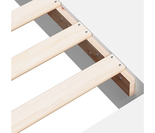 Estructura de cama madera de ingeniería blanca 200x200 cm