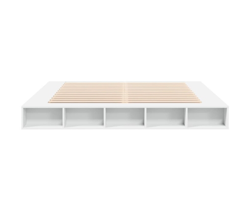 Estructura de cama madera de ingeniería blanca 180x200 cm