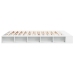 Estructura de cama madera de ingeniería blanca 180x200 cm