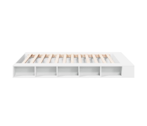 vidaXL Estructura de cama madera de ingeniería blanca 150x200 cm