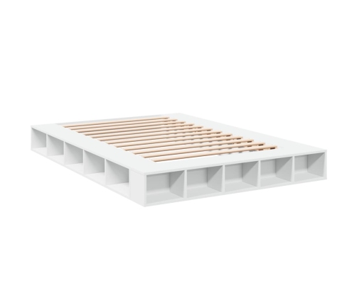 Estructura de cama madera de ingeniería blanca 140x200 cm