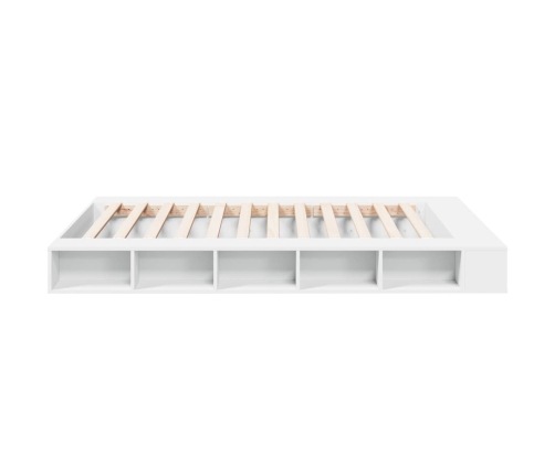 Estructura de cama madera de ingeniería blanca 140x200 cm
