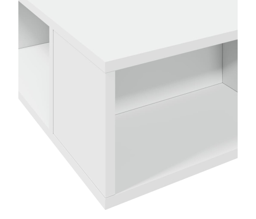 Estructura de cama madera de ingeniería blanca 140x200 cm