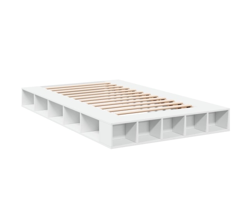 Estructura de cama madera de ingeniería blanca 120x200 cm