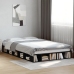 Estructura de cama madera de ingeniería negra 120x190 cm