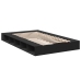 Estructura de cama madera de ingeniería negra 120x190 cm