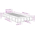 Estructura de cama madera de ingeniería blanca 100x200 cm