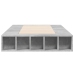 Estructura de cama madera de ingeniería gris hormigón 100x200cm