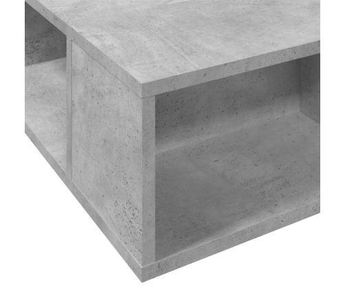 Estructura de cama madera de ingeniería gris hormigón 100x200cm