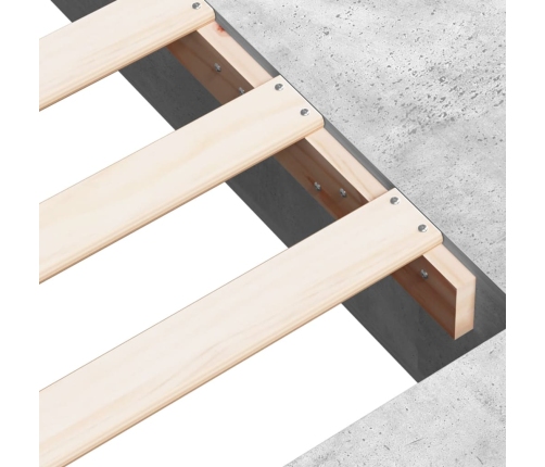 Estructura de cama madera de ingeniería gris hormigón 100x200cm