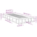 Estructura de cama madera de ingeniería negra 90x200 cm