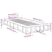 Estructura de cama madera de ingeniería roble ahumado 90x200 cm