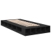 Estructura de cama madera de ingeniería negra 90x190 cm