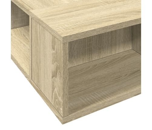Estructura de cama madera de ingeniería roble Sonoma 90x190 cm