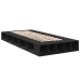 Estructura de cama madera de ingeniería negra 75x190 cm
