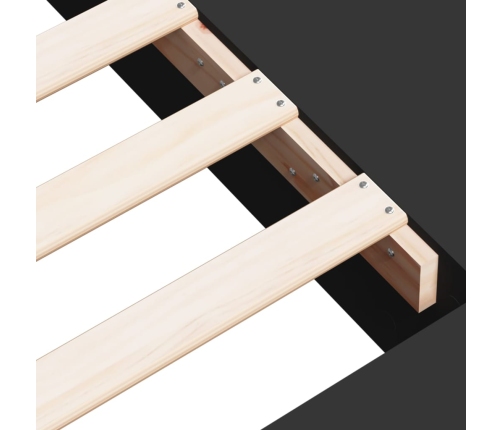 Estructura de cama madera de ingeniería negra 75x190 cm