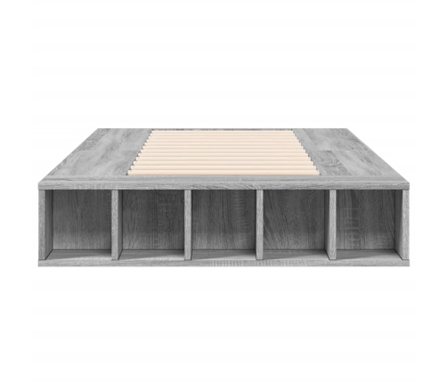 Estructura de cama madera de ingeniería gris Sonoma 75x190 cm