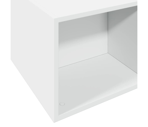 Estructura de cama madera de ingeniería blanca 200x200 cm