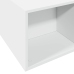 Estructura de cama madera de ingeniería blanca 200x200 cm