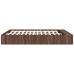 Estructura de cama madera de ingeniería marrón roble 200x200 cm