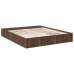 Estructura de cama madera de ingeniería marrón roble 200x200 cm