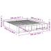 Estructura de cama madera de ingeniería marrón roble 200x200 cm