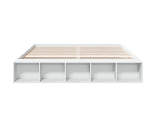 vidaXL Estructura de cama madera de ingeniería blanca 180x200 cm