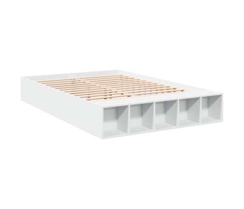 Estructura de cama madera de ingeniería blanca 160x200 cm