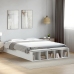 Estructura de cama madera de ingeniería blanca 160x200 cm