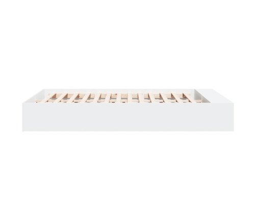 Estructura de cama madera de ingeniería blanca 160x200 cm