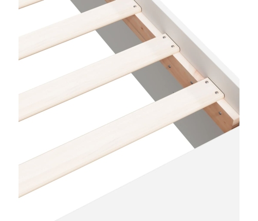Estructura de cama madera de ingeniería blanca 160x200 cm