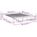 Estructura de cama madera de ingeniería roble ahumado 160x200cm