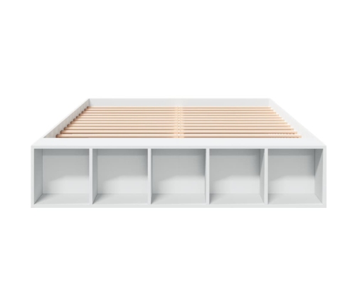 vidaXL Estructura de cama madera de ingeniería blanca 140x200 cm