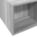 Estructura de cama madera de ingeniería gris Sonoma 135x190 cm