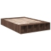 Estructura de cama madera de ingeniería marrón roble 135x190 cm