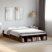 Estructura de cama madera de ingeniería marrón roble 135x190 cm