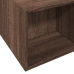 Estructura de cama madera de ingeniería marrón roble 135x190 cm