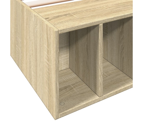 vidaXL Estructura de cama madera de ingeniería roble Sonoma 90x190 cm