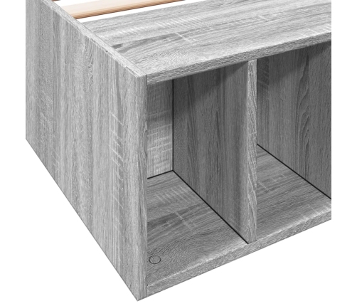 Estructura de cama madera de ingeniería gris Sonoma 90x190 cm