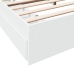 vidaXL Estructura cama con cajones madera ingeniería blanca 200x200 cm