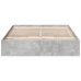 Cama con cajones madera ingeniería gris hormigón 140x200 cm