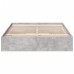 Cama con cajones madera ingeniería gris hormigón 140x190 cm