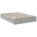Cama con cajones madera ingeniería gris hormigón 140x190 cm