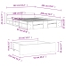 Estructura cama con cajones madera ingeniería blanca 160x200 cm