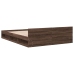 Cama con cajones madera de ingeniería marrón roble 150x200 cm