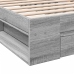 Cama con cajón madera de ingeniería gris Sonoma 90x190 cm