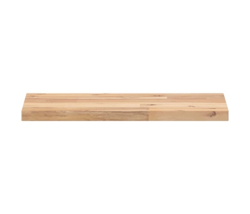 Estantes flotantes 2 uds madera acacia sin tratar 40x20x2 cm