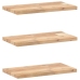 Estantes flotantes 3 uds madera acacia sin tratar 40x20x2 cm