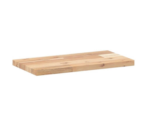 Estantes flotantes 4 uds madera acacia sin tratar 40x20x2 cm